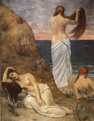 Pierre Puvis de Chavannes Young Girls on the Edge of the Sea